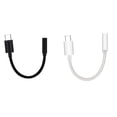 thumbnail image 2 of Sidaley Tipo-C a conector de audio de 3,5 mm Auriculares Cable Sincronización Cable de carga Tipo-C Adaptador de auriculares para Teléfono y Comunicación Negro, 2 of 6