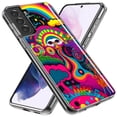 thumbnail image 2 of MUNDAZE Samsung Galaxy Note 20 Psychedelic Trippy Hippie Night Walk Shockproof Clear Hybrid Protective Phone Case Cover, 2 of 6