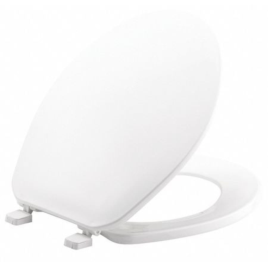 Bemis 200SLOWT Round Closed-Front Toilet Seat and Lid with Whisper-Close® Easy 