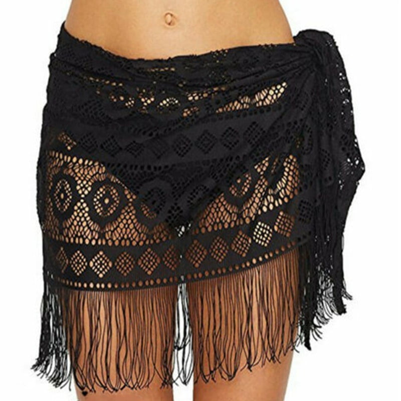 short sarong wrap skirt
