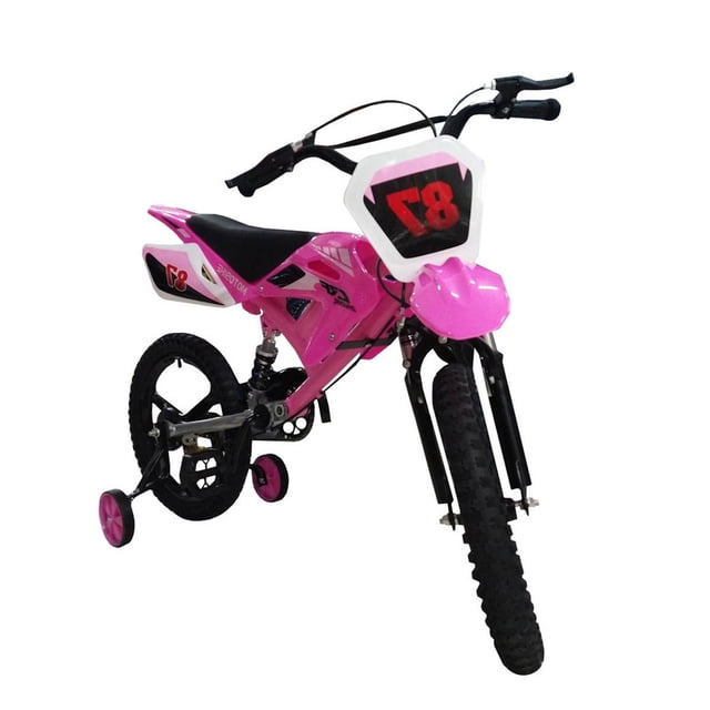 Bicicleta R12 AEIOU Motocross Rosa