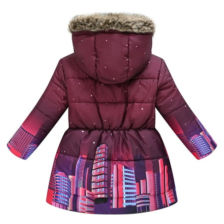 

TOWED22 Baby Jackets 3-6 Months Baby Girls Boys Winter Warm Jacket Hooded Snowsuit Windproof Coat Outerwear Soft Hoodies Purple