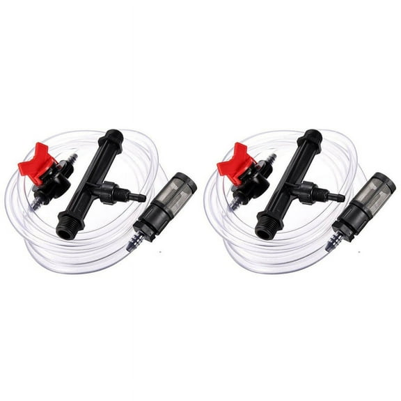 2pcs 3/4 Garden Irrigation Device Venturi Injector Switch Water Tube Kit