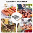 thumbnail image 4 of Hot Dog Roller Sausage Roller Rack,Sausage Roll Rack Stainless Steel BBQ Hot Dog Rack, Hot Dog Roller for Camping Food L, 4 of 8