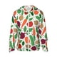 thumbnail image 1 of Fotbe Vegetables Chaqueta con Protección Solar UPF 50+ para Hombre y Mujer, Camisa con Capucha y Bolsillos-X-Large, 1 of 7