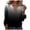 Black, variant on Oalirro Womens Long Sleeve Tops Dressy Casual Fall V Neck Loose Fit 3/4 Sleeve Tops for Women Summer Dressy Blouse