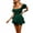 Dark Green, variant on Women Short Jumpsuit, Short Sleeve Off-shoulder Solid Summer Playsuit for Party Club