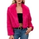 thumbnail image 2 of Chaqueta de abrigo cálida para mujer, de invierno, lisa, con cuello vuelto, 2 of 9
