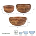 thumbnail image 2 of Fitz and Floyd Caleb Natural Serve Bowls (Set of 3), 2 of 6