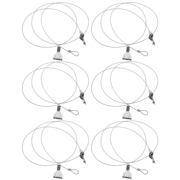 MLINS  6 Sets Picture Hanging Wire Kit Hooks Display Canvas Hangers for Walls