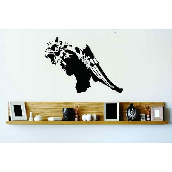 Evil Bird Scary Vinyl Wall Decal Peel & Stick Sticker Home Halloween Party Decoration Kids Boy Girl Teen Dorm Room 20x20