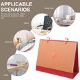 thumbnail image 6 of HONMEET Red Desktop Calendar with Manual Date Display, Stylish Home Office Desk Decor, Easy to Use and Practical, 6 of 8