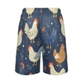 thumbnail image 3 of Men’s Sleep Shorts Relaxed Fit Lounge Pants with Pockets Mens Pajama Loungewear Home Wear Comfort Chickens and Hens X-Large, 3 of 7