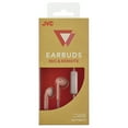 thumbnail image 2 of JVC Pink and Taupe Sweat and Splash Proof Retro Earbuds with Microphone and Remote HAF19MPT, 2 of 9