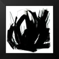 thumbnail image 2 of Vess, June Erica 20x20 Black Modern Framed Museum Art Print Titled - Onyx Trace II, 2 of 5
