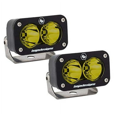 Baja Designs UTV S2 Sport Pair Work Scene LED Lights Amber