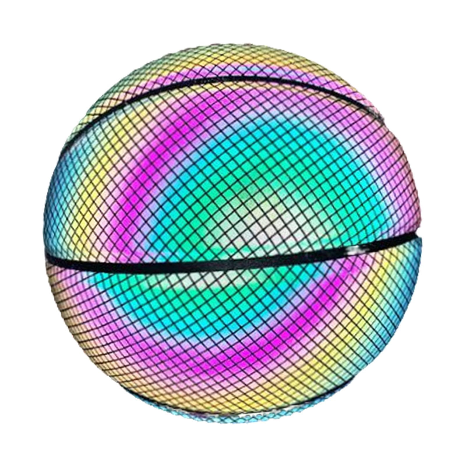 PU Glowing Basketball Training Equipment Glow in The Dark for Girls Boys Style E