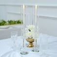 thumbnail image 4 of Balsa Circle 2 Crystal Clear 18" Glass Hurricane Taper Candle Holders Cylinder Shades Party Events Decorations, 4 of 8