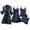 Navy, variant on Nnhblu Robes for Women Bathrobe Nightgowns for Women Soft 4 Piece Pink Pajama Set