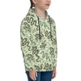 thumbnail image 3 of Lsque Green Snake Patten Youth Hoodie Sweatshirt Pullover with Kangaroo Pocket Boys and Girls Hoodie Warm Hoodie for Kids-Large, 3 of 6