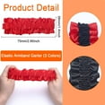 thumbnail image 6 of 12Pcs 3Colors 20s Armband Garter Arm Garters for Men Sleeve Garters Red Black 1920s Mens Costume Clothing Elastic Arm Bands for Party Supplies Las Vegas Poker Game Night, 6 of 7