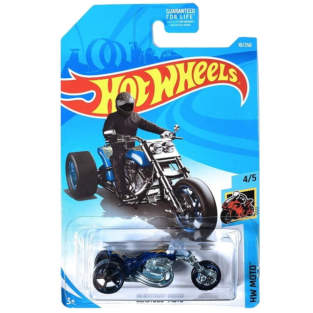 Motocicleta de juguete Hot Wheels 2019 HW Moto Blastous Moto Blue