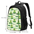 thumbnail image 5 of Honeii Cute Frog1 for Travel Laptop Backpack, Business Laptops Backpack with USB Charging Port, College High School Computer Bag for Men Women, 5 of 7