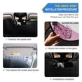 thumbnail image 3 of Foldable Car Windshield Sunshade UV Sun Visor Protector Blocks UV Rays Keeps Vehicle Cool 57x31.5 Inch Pink Sequin Butterfly, 3 of 8