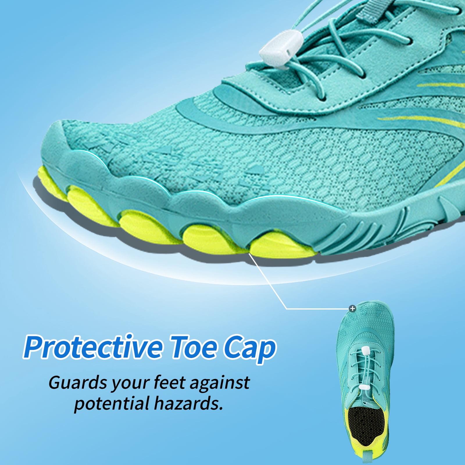 Hike Barefoot Water Shoes for Women Men Wide Toe Box Non-Slip Quick-Dry for Beach Hiking Swim