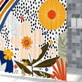 thumbnail image 5 of Tchckioa Boho Floral Shower Curtain for Bathroom,47x64 Inch Waterproof Hooks Bath Curtain Decor, 5 of 6