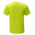 thumbnail image 2 of NY Hi-Viz Workwear Short Sleeve Safety Shirt, S3110 and S3111 - Neon Yellow / Large, 2 of 2