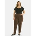 thumbnail image 5 of Terra & Sky Women's Plus Size Straight High Rise Jeans, Sizes 16W-26W, 5 of 5