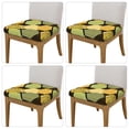 thumbnail image 2 of Gaeub Bee honey Square Chair Seat Covers, Stretch Fitted Printed Chair Seat Cushion Cover for Kitchen, Office - One Size, 2 of 9