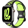 thumbnail image 1 of Chenchen Sport Strap Compatible with Apple Watch Straps 44mm 42mm 45mm 46mm 49mm 41mm 40mm 38mm,Breathable Silicone Sport Band Replacement for iWatch Series Ultra 10/9/8/7/6/5/4/3/2/1/SE Men Women, 1 of 1