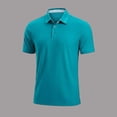 thumbnail image 2 of JAJAHO Mens Polo Shirts Solid Color Casual Summer Short Sleeve Breathable Mesh Golf Polo Shirts For Men Soft Tops, 2 of 3