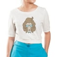 thumbnail image 1 of Style  Lion Portrait Printed 100% Cotton Elbow Sleeves Croptop WTS_05 M, 1 of 1