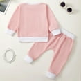 thumbnail image 4 of Caqnni Toddler Long Sleeve Sweater Blouse Pullover Sweatshirt Elastic Pants Warm Clothes Set Baby Girl Clothes 2PCS Outfits for Girls 6 9 12 18 24 Months，Red，3-6 Months, 4 of 4