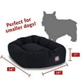 thumbnail image 2 of Majestic Pet Poly/Cotton Bagel Pet Bed for Dogs, Calming Dog Bed Washable, Small, Black, 2 of 6