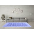 thumbnail image 3 of Ahgly Company Machine Washable Indoor Square Oriental Blue Modern Area Rugs, 4' Square, 3 of 4