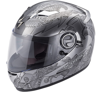 Scorpion EXO-500 Bio-Metal Helmet Silver XL SCORPION50-2046 - Walmart.com