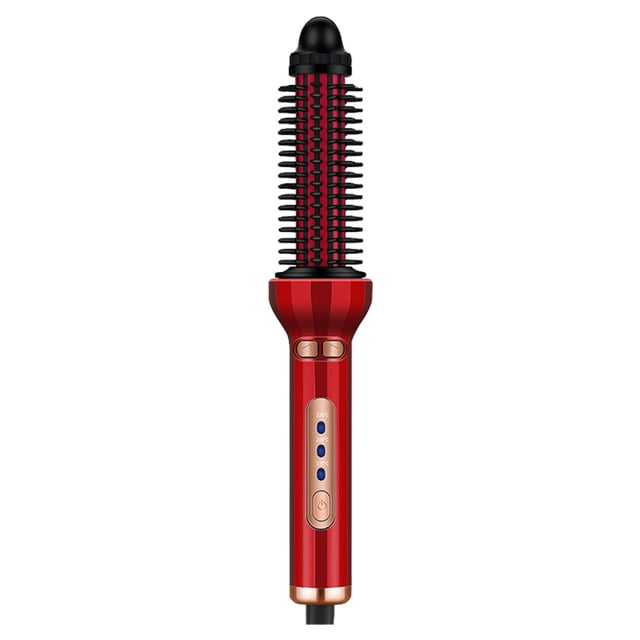1* Fer à Friser Bradem Liquidation, Brosse Sèche-Cheveux 2 en 1 à Rouleau Automatique Rotatif Styler Air Chaud, Lisse et Fer à Friser Rouge, Fer à Friser