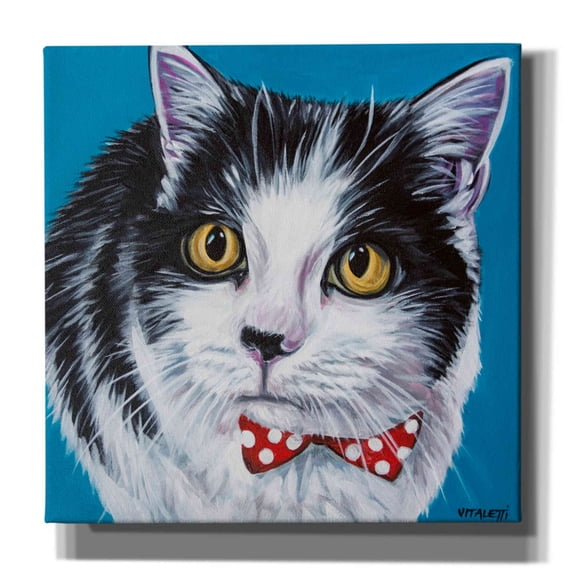 Epic Graffiti 'Classy Cat I' by Carolee Vitaletti, Canvas Wall Art, 12"x12"