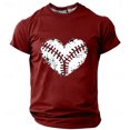 thumbnail image 2 of Camisetas de Manga Corta Casual Impresión Cuello Redondo Suéter Camiseta, Blusa de Moda de Poliéster Ligero, 2 of 4