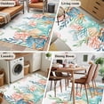thumbnail image 6 of Summer Beach Washable Area Rugs 2.7'x5', Ocean Colorful Coral Shell Seaweed Starfish Low Pile Throw Living Room Rug Non-Slip Sturdy Edge Binding Carpet for Indoor Entryway Bedside Kitchen, 6 of 9