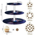 thumbnail image 5 of Wobogo Mystery Woman 3 Tier Acrylic Cake Stand with Clear Round Hold for Wedding Holiday Birthday Baby Shower Tea Party, 5 of 8