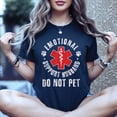 thumbnail image 2 of Emotional Support Husband Do Not Pet Unisex T-Shirt, 2 of 5