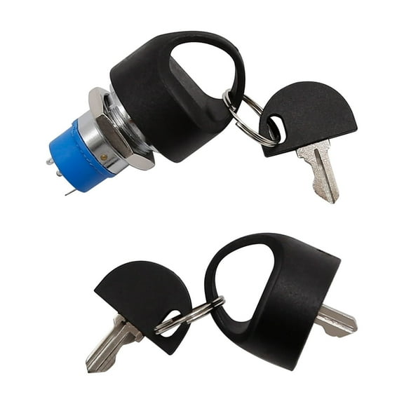 Anxingo Mobility Scooter Ignition Starter On Off Switch Lock with Key Replacement for Pride Victory Go Go Mobility Scooter,3-Wheels and 4-Wheels Power Wheel ChairsV