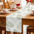 thumbnail image 5 of Table Runners 72 Inches Long Dress Scarves, Palm Leaves Farmhouse Kitchen/Dining Table Decor Table Runner, Coffee Tablerunners, Modern Simple Tropical Botanical Sage Green 13x72 Inch, 5 of 9