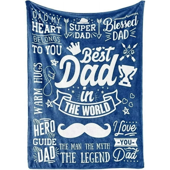 Gifts for Dad Birthday Gifts for Dad Father's Day Funny Gifts for Dad from Daughter Son Best Dad Ever Gifts Gifts for Dad Christmas Gifts for Dad Blanket