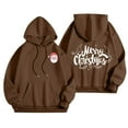 thumbnail image 1 of WILLBEST Sudaderas Navideñas para Mujer, Sudaderas con Capucha para Adolescentes, Sudaderas de Felpa Estampadas de Manga Larga con Capucha, conjuntos Lindos de Otoño 2024 XX-Grande, 1 of 4